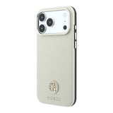 Apple iPhone 18 Pro Kılıf Guess Orjinal Lisanslı M-safe Şarj Özellikli PU Taşlı Metal 4G ve Yazı Logolu Kapak
