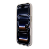 Apple iPhone 18 Pro Kılıf Guess Orjinal Lisanslı M-safe Şarj Özellikli Sıcak Baskılı Yazı Logolu C-Magnet PU Deri Peony Kapak
