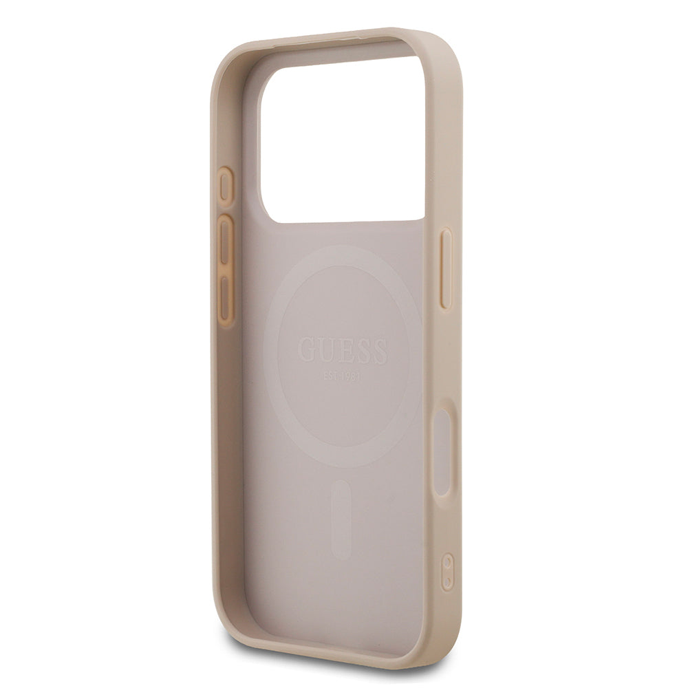 Apple iPhone 18 Pro Kılıf Guess Orjinal Lisanslı M-safe Şarj Özellikli Small 4G Classic Kapak