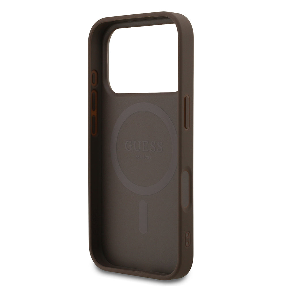 Apple iPhone 18 Pro Kılıf Guess Orjinal Lisanslı M-safe Şarj Özellikli Small 4G Classic Kapak