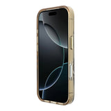 Apple iPhone 18 Pro Kılıf Guess Orjinal Lisanslı M-safe Şarj Özellikli Üçgen Logolu Zebra Desenli Silikon Kapak