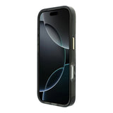 Apple iPhone 18 Pro Kılıf Guess Orjinal Lisanslı M-safe Şarj Özellikli Üçgen Logolu Zebra Desenli Silikon Kapak