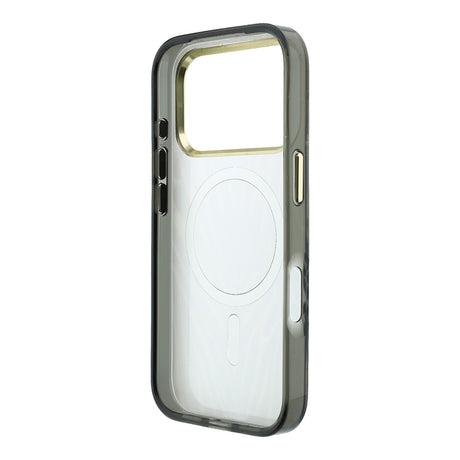 Apple iPhone 18 Pro Kılıf Guess Orjinal Lisanslı M-safe Şarj Özellikli Üçgen Logolu Zebra Desenli Silikon Kapak