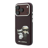 Apple iPhone 18 Pro Kılıf Karl Lagerfeld Orjinal Lisanslı M-Safe Şarj Özellikli K&C Bodies Sketch PU Kapak