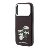 Apple iPhone 18 Pro Kılıf Karl Lagerfeld Orjinal Lisanslı M-Safe Şarj Özellikli K&C Bodies Sketch PU Kapak