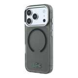 Apple iPhone 18 Pro Kılıf Lacoste Orjinal Lisanslı M-safe Şarj Özellikli Lake Timsah Logolu IML Frosted Kapak
