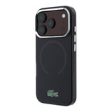 Apple iPhone 18 Pro Kılıf Lacoste Orjinal Lisanslı M-safe Şarj Özellikli Lake Timsah Logolu IML Frosted Kapak