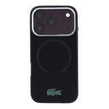 Apple iPhone 18 Pro Kılıf Lacoste Orjinal Lisanslı M-safe Şarj Özellikli Lake Timsah Logolu IML Frosted Kapak