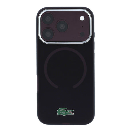 Apple iPhone 18 Pro Kılıf Lacoste Orjinal Lisanslı M-safe Şarj Özellikli Lake Timsah Logolu IML Frosted Kapak