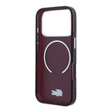 Apple iPhone 18 Pro Kılıf Lacoste Orjinal Lisanslı M-safe Şarj Özellikli Lake Timsah Logolu IML Frosted Kapak