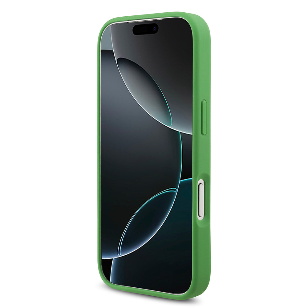 Apple iPhone 18 Pro Kılıf Lacoste Orjinal Lisanslı M-safe Şarj Özellikli PU Pike Desenli Metal Logolu Kapak