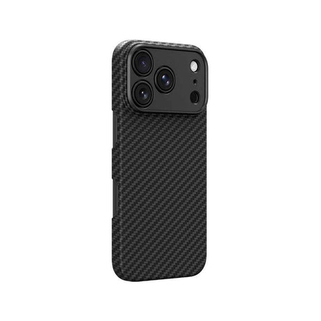 Apple iPhone 18 Pro Kılıf M-safe Şarj Özellikli 1500D Aramid Fiber Lens Korumalı Amazingthing Titan Max Serisi Karbon Kapak