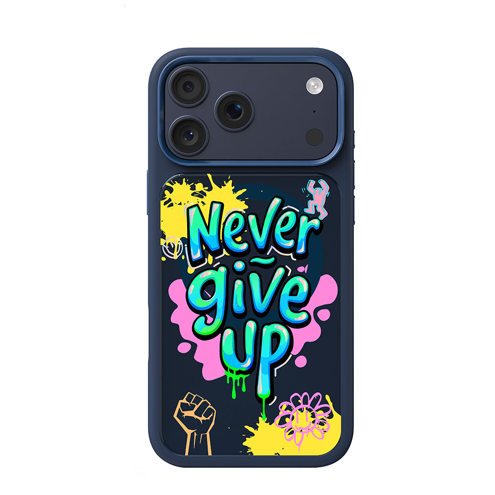 Apple iPhone 18 Pro Kılıf M-safe Şarj Özellikli 3D Baskılı Tasarım Mutural Graffiti Serisi Kapak