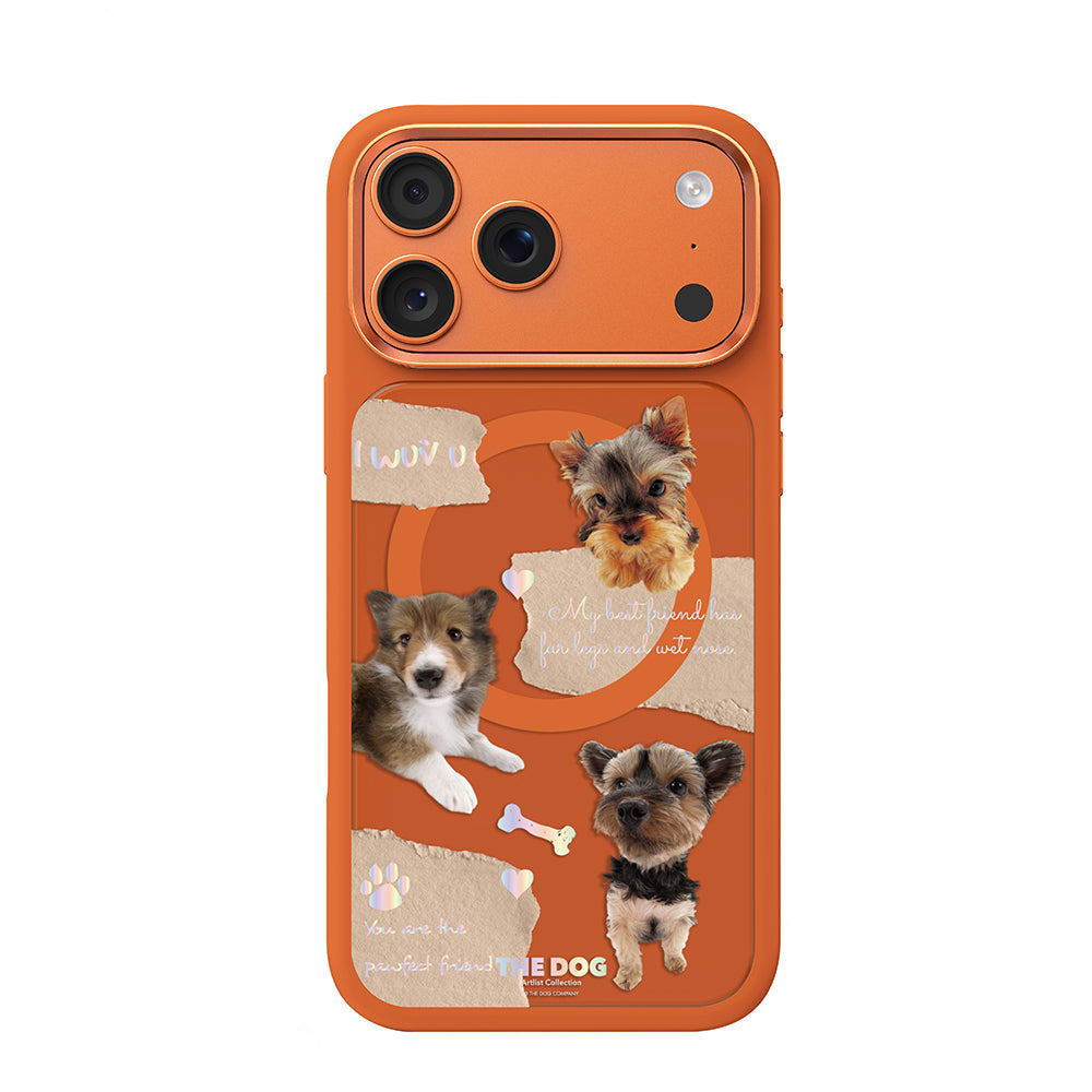 Apple iPhone 18 Pro Kılıf M-safe Şarj Özellikli 3D Baskılı Tasarım Mutural The Dog Serisi Kapak