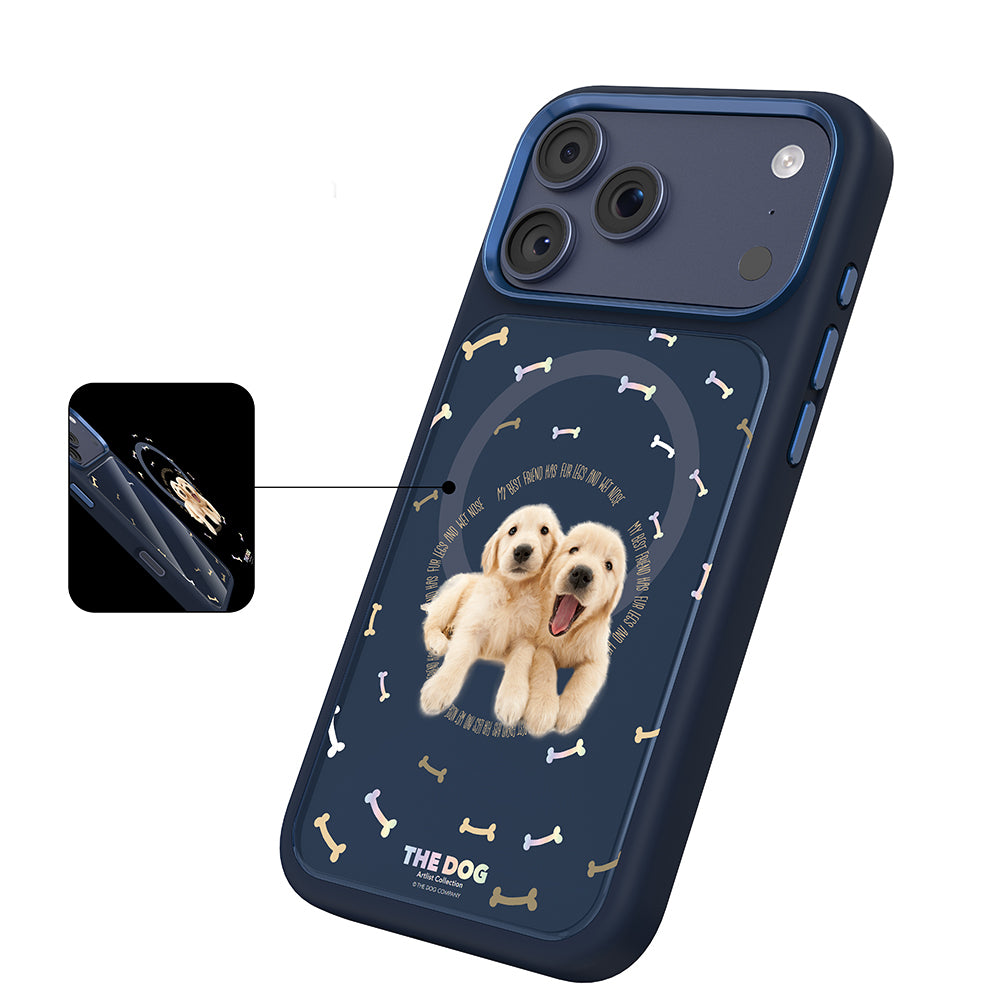 Apple iPhone 18 Pro Kılıf M-safe Şarj Özellikli 3D Baskılı Tasarım Mutural The Dog Serisi Kapak