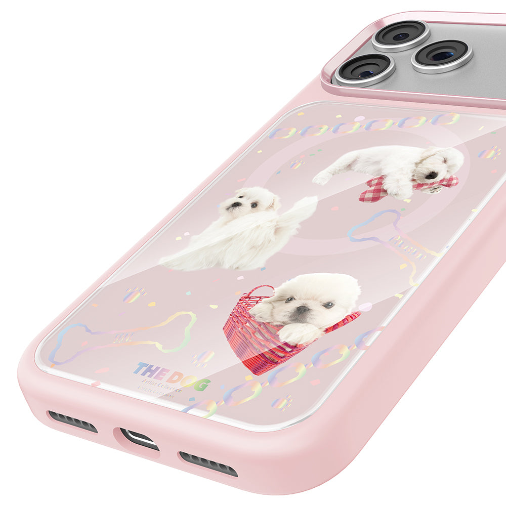 Apple iPhone 18 Pro Kılıf M-safe Şarj Özellikli 3D Baskılı Tasarım Mutural The Dog Serisi Kapak
