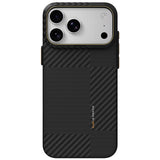 Apple iPhone 18 Pro Kılıf M-safe Şarj Özellikli 600D Metal Kamera Çerçeveli Raptic Aramid Karbon Fiber Geotik Serisi Kapak