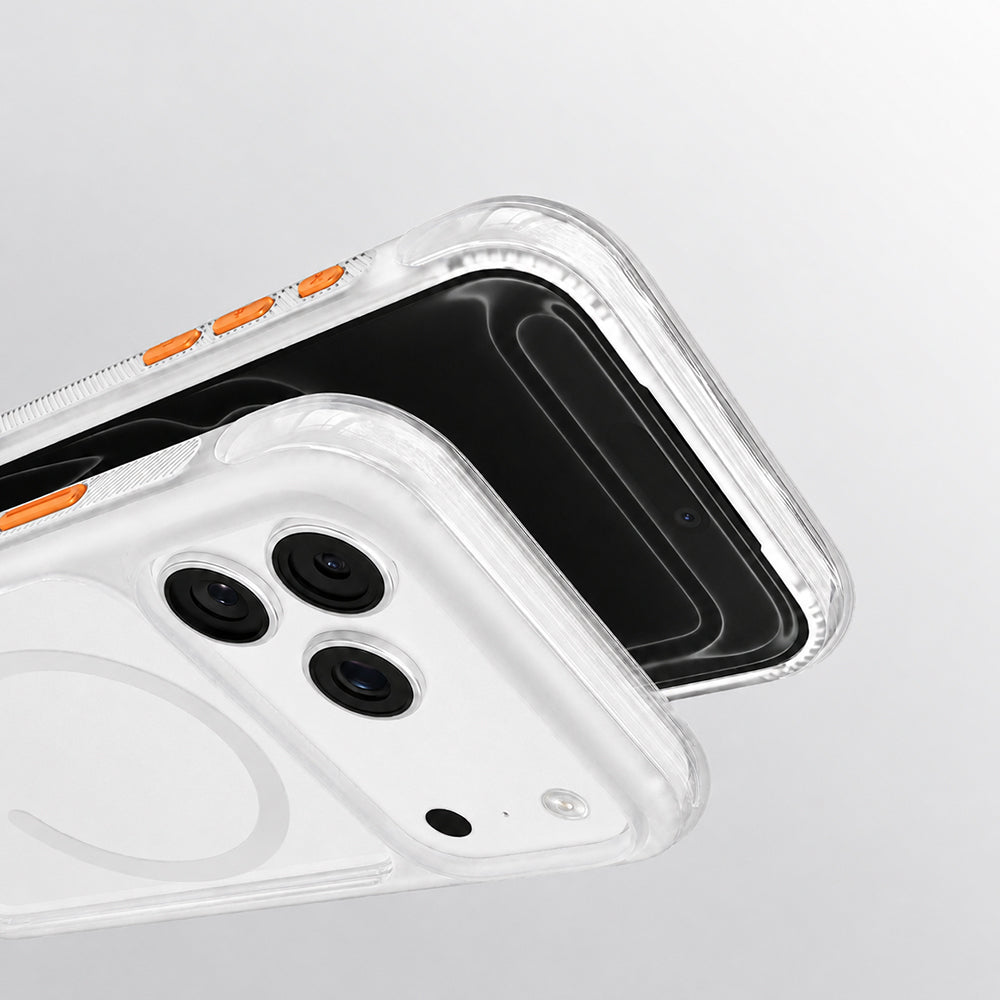 Apple iPhone 18 Pro Kılıf M-safe Şarj Özellikli Airbag Tasarımlı Mutural Air Shield Serisi Kapak