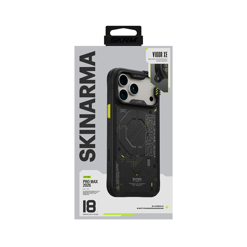 Apple iPhone 18 Pro Kılıf M-Safe Şarj Özellikli Airbag Tasarımlı Skinarma Vigor XE Kapak
