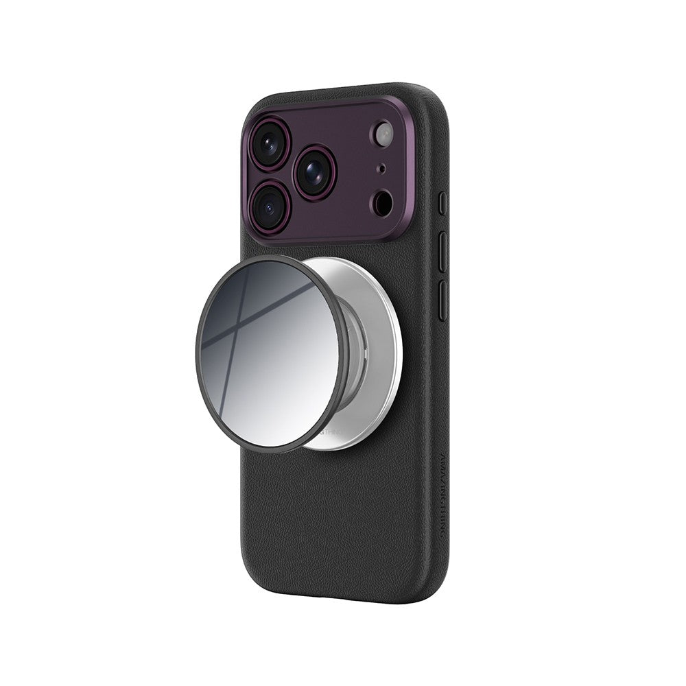 Apple iPhone 18 Pro Kılıf M-safe Şarj Özellikli Amazingthing Glamour Allskin Serisi Aynalı Tutucu Standlı Set
