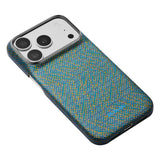 Apple iPhone 18 Pro Kılıf M-safe Şarj Özellikli Aramid Karbon Fiber Pitaka Wind Over Wheat Serisi Kapak