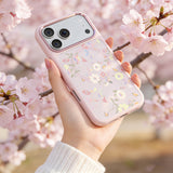 Apple iPhone 18 Pro Kılıf M-safe Şarj Özellikli Çiçek Tasarımlı Mutural Flower Serisi Kapak