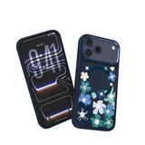 Apple iPhone 18 Pro Kılıf M-safe Şarj Özellikli Çiçek Tasarımlı Mutural Flower Serisi Kapak