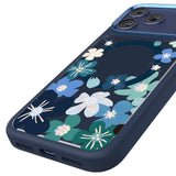 Apple iPhone 18 Pro Kılıf M-safe Şarj Özellikli Çiçek Tasarımlı Mutural Flower Serisi Kapak