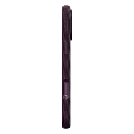Apple iPhone 18 Pro Kılıf M-Safe Şarj Özellikli Çizgi Desenli Kumaş Dokulu Zore Paris Lorin Kapak