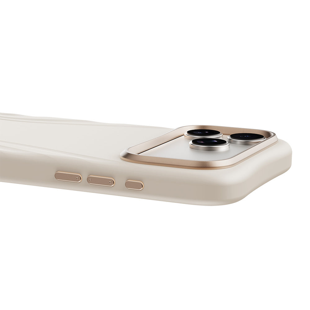 Apple iPhone 18 Pro Kılıf M-Safe Şarj Özellikli Çizgili Logolu Udemos Freedom Serisi Kapak