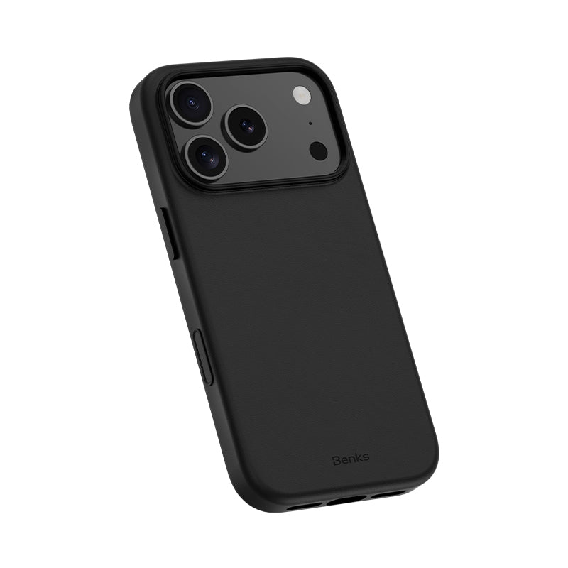 Apple iPhone 18 Pro Kılıf M-safe Şarj Özellikli Çizilmeye Dayanıklı Benks VitaPro Serisi PU Deri Kapak