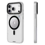 Apple iPhone 18 Pro Kılıf M-safe Şarj Özellikli Disk Desenli Youngkit Disc Battle Kapak