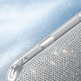 Apple iPhone 18 Pro Kılıf M-Safe Şarj Özellikli El İşlemeli Swarovski Taşlı Zore Paris Riva Sert PC Kapak