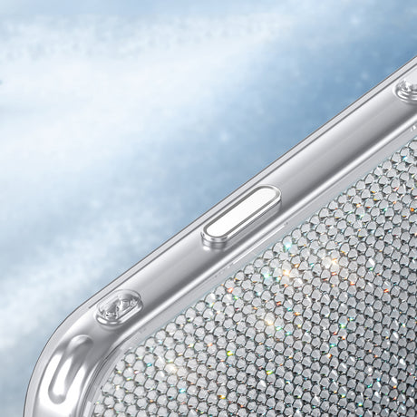 Apple iPhone 18 Pro Kılıf M-Safe Şarj Özellikli El İşlemeli Swarovski Taşlı Zore Paris Riva Sert PC Kapak