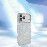 Apple iPhone 18 Pro Kılıf M-Safe Şarj Özellikli El İşlemeli Swarovski Taşlı Zore Paris Riva Sert PC Kapak