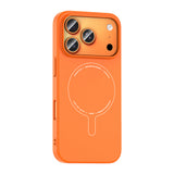 Apple iPhone 18 Pro Kılıf M-Safe Şarj Özellikli Kamera Korumalı Zore Elio Sert PC Kapak