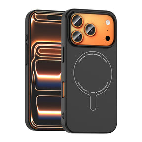 Apple iPhone 18 Pro Kılıf M-Safe Şarj Özellikli Kamera Korumalı Zore Elio Sert PC Kapak