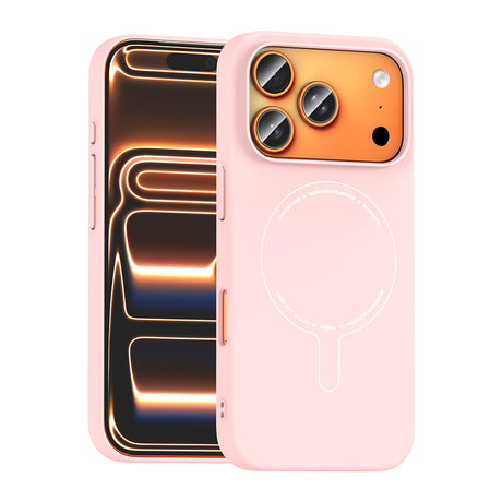 Apple iPhone 18 Pro Kılıf M-Safe Şarj Özellikli Kamera Korumalı Zore Elio Sert PC Kapak