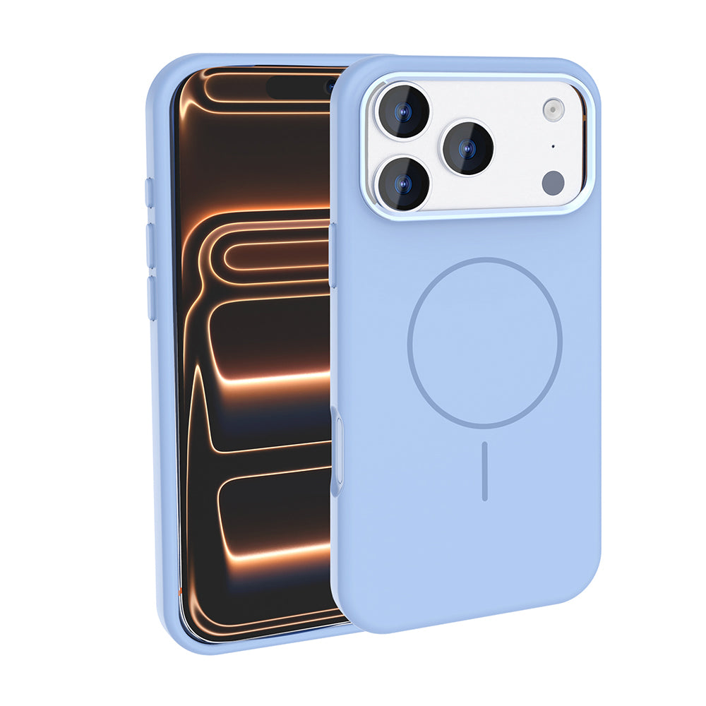 Apple iPhone 18 Pro Kılıf M-Safe Şarj Özellikli Metal Kamera Çerçeveli Zore Edi Silikon Kapak
