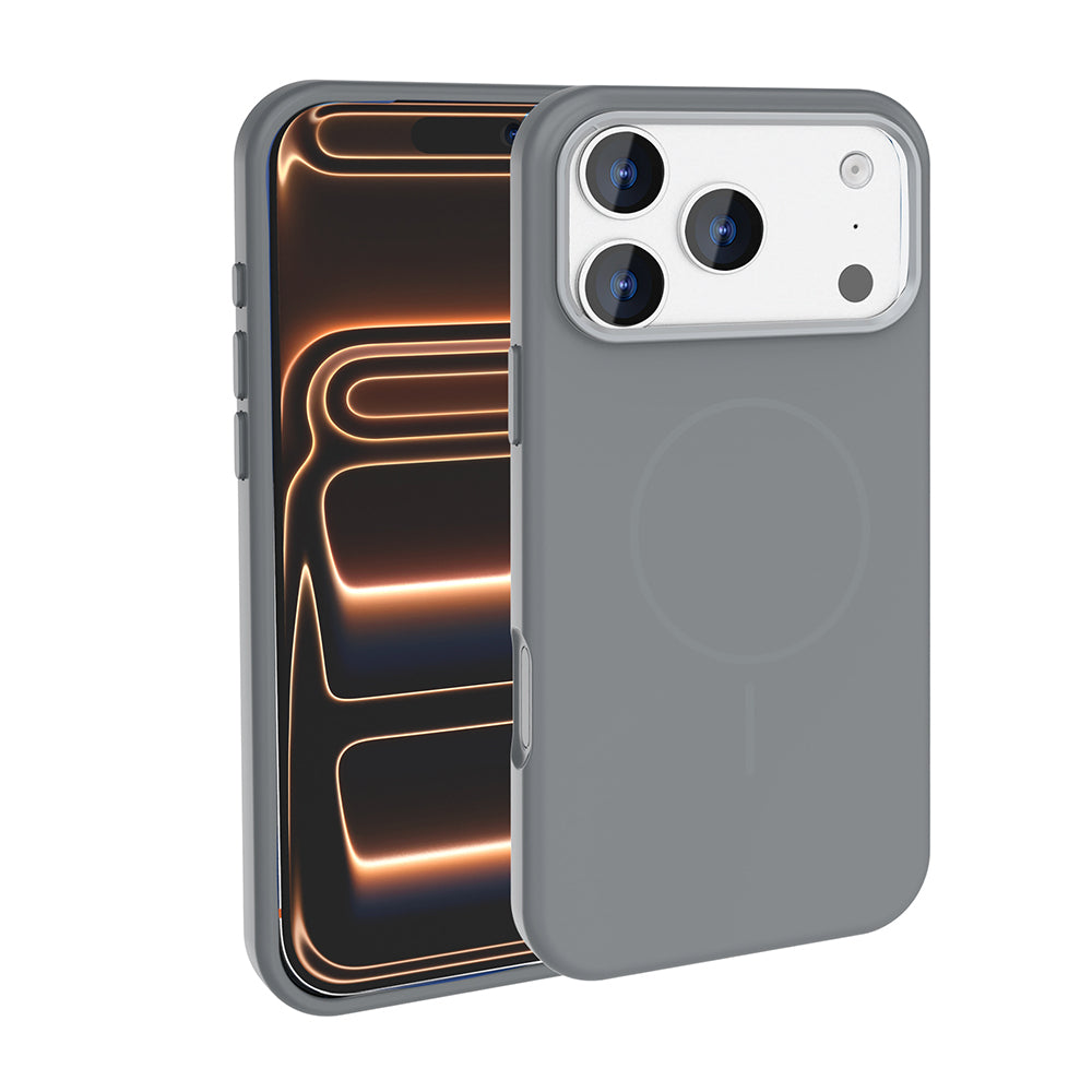 Apple iPhone 18 Pro Kılıf M-Safe Şarj Özellikli Metal Kamera Çerçeveli Zore Edi Silikon Kapak