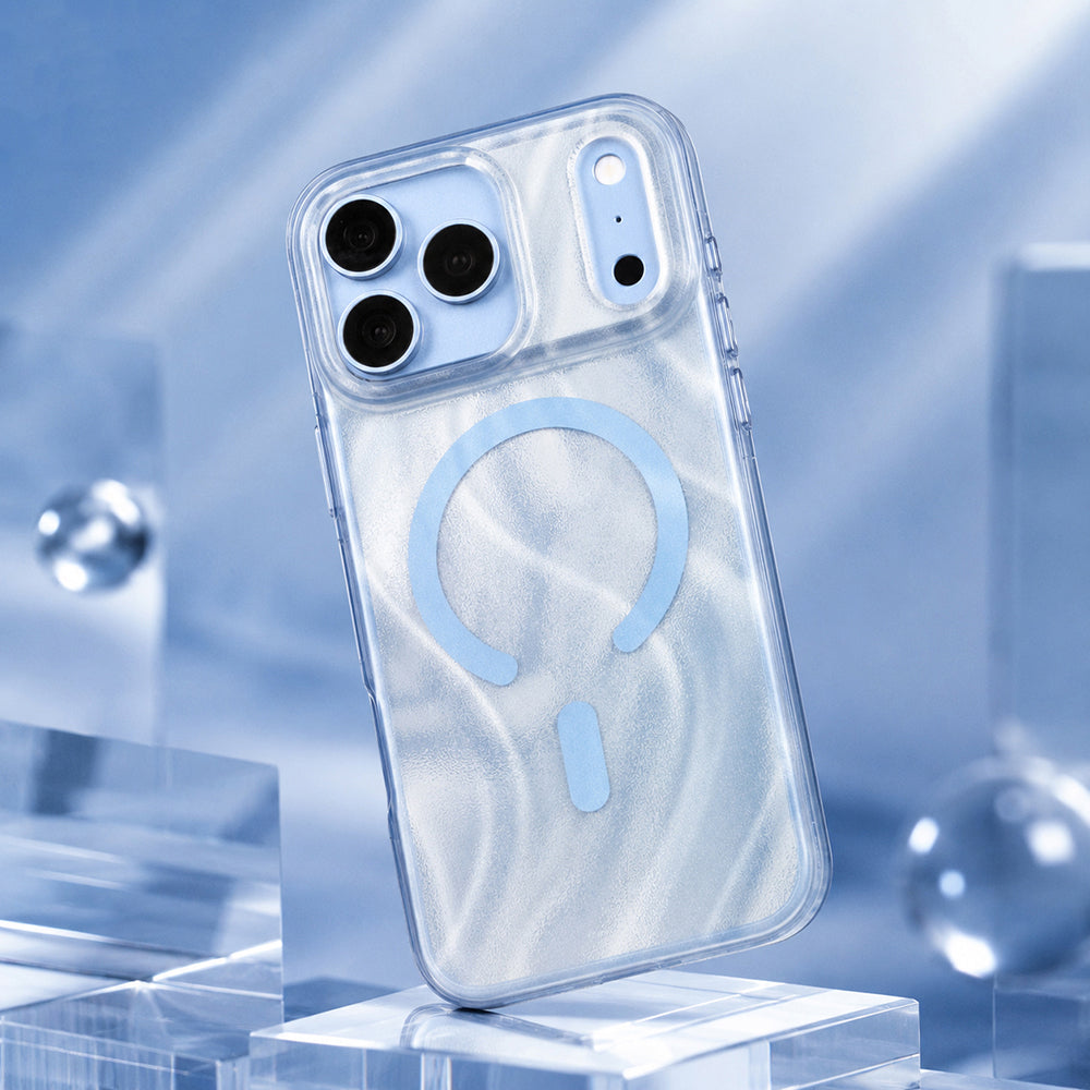 Apple iPhone 18 Pro Kılıf M-safe Şarj Özellikli Mutural Glow Desert Serisi Kapak