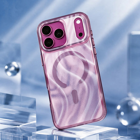 Apple iPhone 18 Pro Kılıf M-safe Şarj Özellikli Mutural Glow Desert Serisi Kapak