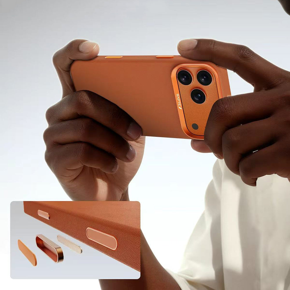 Apple iPhone 18 Pro Kılıf M-Safe Şarj Özellikli Polimerik Deri Raptic Urban Nano Kapak