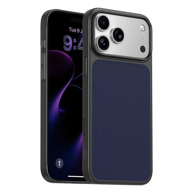 Apple iPhone 18 Pro Kılıf M-Safe Şarj Özellikli PU Zore Paris Trexo Sert PC Kapak