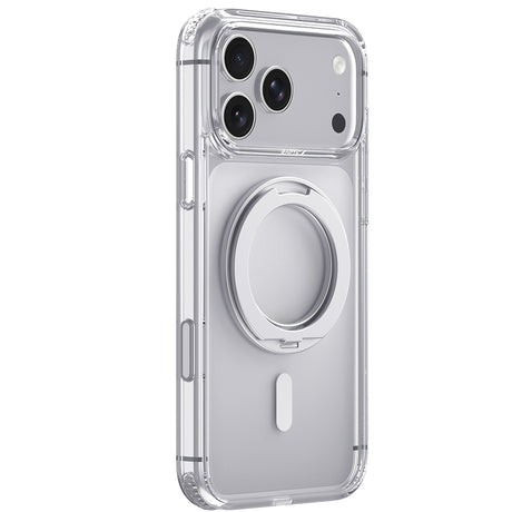 Apple iPhone 18 Pro Kılıf M-safe Şarj Özellikli Raptic Air Stand Serisi Aynalı Arka Yüzey Standlı Kapak