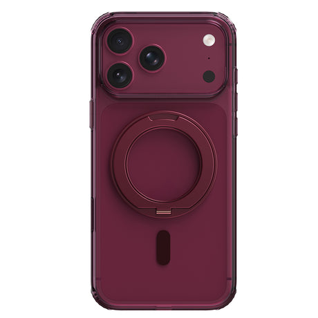 Apple iPhone 18 Pro Kılıf M-safe Şarj Özellikli Raptic Air Stand Serisi Aynalı Arka Yüzey Standlı Kapak