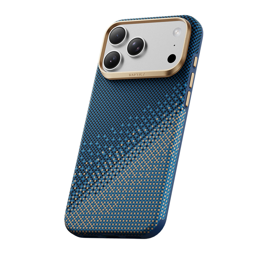 Apple iPhone 18 Pro Kılıf M-safe Şarj Özellikli Raptic Aramid Dual Ultra Serenity Serisi Karbon Kapak