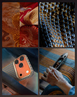 Apple iPhone 18 Pro Kılıf M-safe Şarj Özellikli Raptic Aramid Skin Origin Serisi Karbon Kapak