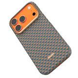 Apple iPhone 18 Pro Kılıf M-safe Şarj Özellikli Raptic Aramid Skin Origin Serisi Karbon Kapak