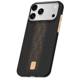 Apple iPhone 18 Pro Kılıf M-safe Şarj Özellikli Raptic Aramid Skin Rise Serisi 24 Ayar Altın Kaplamalı Karbon Kapak